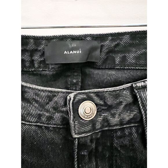 Alanui Embroidered Gray Jeans Size 24 NWT - Picture 3 of 8